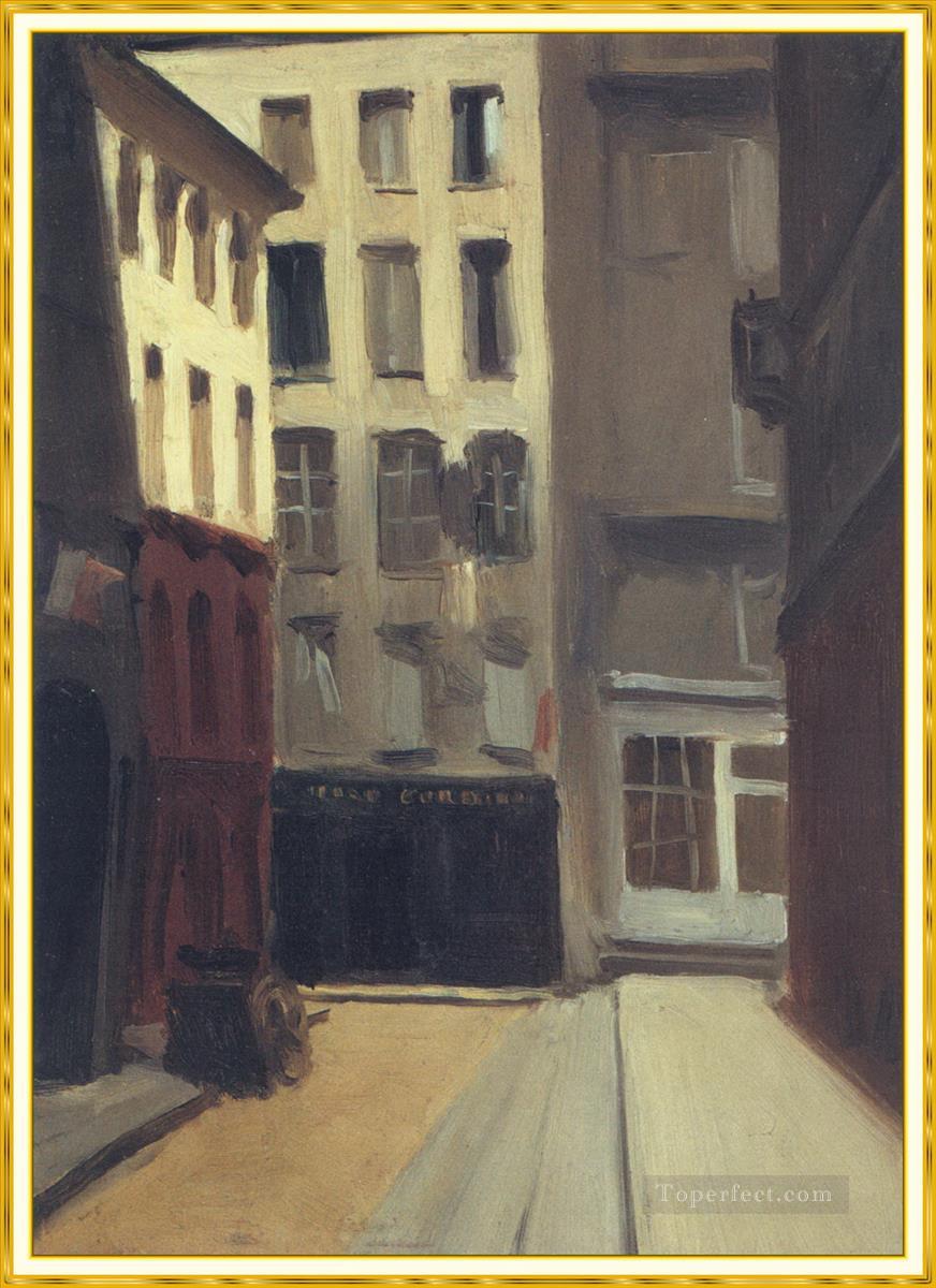 paris street Edward Hopper Oil Paintings